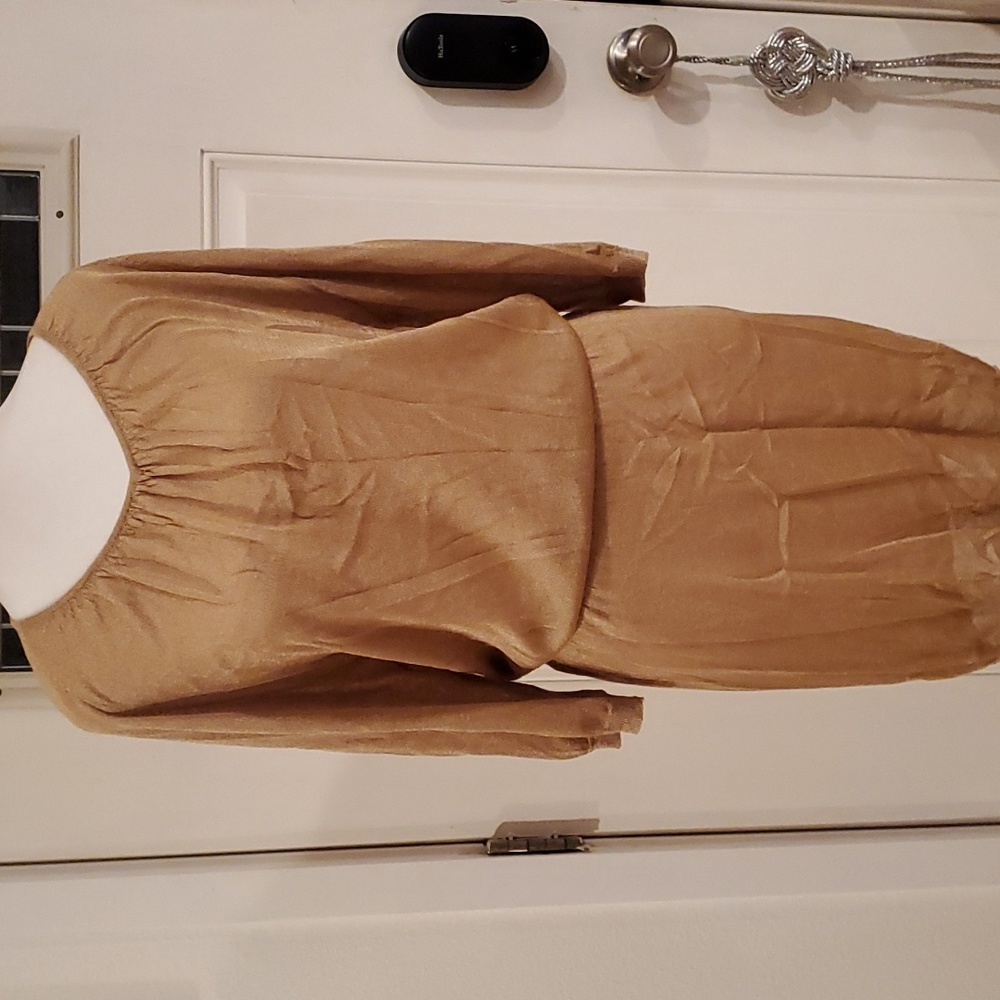 Gold mesh Dries Van Noten dress sz L